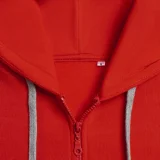 Толстовка на молнии с капюшоном Unit Siverga Heavy, красная - фото 6