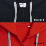 Толстовка на молнии с капюшоном Unit Siverga Heavy, красная - фото 7