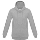 Толстовка на молнии с капюшоном Unit Siverga Heavy, серый меланж - фото 1
