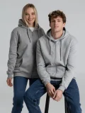 Толстовка на молнии с капюшоном Unit Siverga Heavy, серый меланж - фото 23