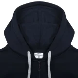 Толстовка на молнии с капюшоном Unit Siverga Heavy, темно-синяя - фото 5