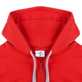 Толстовка на молнии с капюшоном Unit Siverga, красная - фото 5
