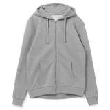 Толстовка на молнии с капюшоном Unit Siverga, серый меланж - фото 10