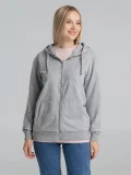 Толстовка на молнии с капюшоном Unit Siverga, серый меланж - фото 14