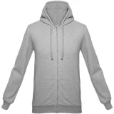 Толстовка на молнии с капюшоном Unit Siverga, серый меланж - фото 2