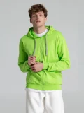 Толстовка на молнии с капюшоном Unit Siverga, зеленое яблоко - фото 18