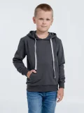 Толстовка с капюшоном детская Kirenga Kids, темно-серая (графит) - фото 6