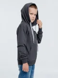 Толстовка с капюшоном детская Kirenga Kids, темно-серая (графит) - фото 8