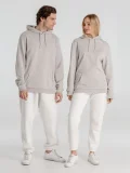 Толстовка с капюшоном унисекс Hoodie, дымчато-серая - фото 22