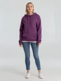 Толстовка с капюшоном унисекс Hoodie, фиолетовый меланж - фото 14