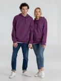Толстовка с капюшоном унисекс Hoodie, фиолетовый меланж - фото 22