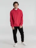 Толстовка с капюшоном унисекс Hoodie, красный меланж - фото 15