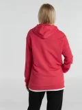 Толстовка с капюшоном унисекс Hoodie, красный меланж - фото 18