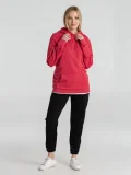 Толстовка с капюшоном унисекс Hoodie, красный меланж - фото 20