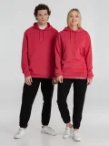 Толстовка с капюшоном унисекс Hoodie, красный меланж - фото 23