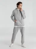 Толстовка с капюшоном унисекс Hoodie, серый меланж - фото 15