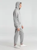 Толстовка с капюшоном унисекс Hoodie, серый меланж - фото 16