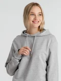 Толстовка с капюшоном унисекс Hoodie, серый меланж - фото 19