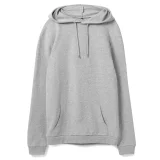 Толстовка с капюшоном унисекс Hoodie, серый меланж - фото 7