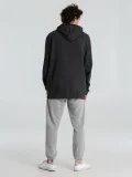 Толстовка с капюшоном унисекс Hoodie, серый меланж (антрацит) - фото 17