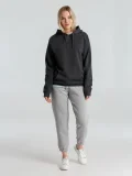Толстовка с капюшоном унисекс Hoodie, серый меланж (антрацит) - фото 21