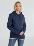 Толстовка с капюшоном унисекс Hoodie, синий меланж - фото 12