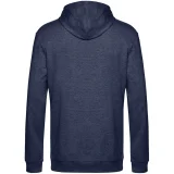 Толстовка с капюшоном унисекс Hoodie, синий меланж - фото 3