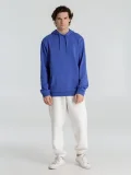 Толстовка с капюшоном унисекс Hoodie, ярко-синий меланж - фото 18