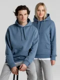 Толстовка с капюшоном унисекс King, серо-синяя - фото 16