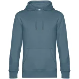 Толстовка с капюшоном унисекс King, серо-синяя - фото 2