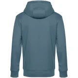 Толстовка с капюшоном унисекс King, серо-синяя - фото 3