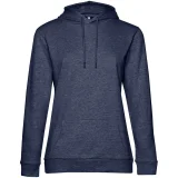 Толстовка с капюшоном женская Hoodie, синий меланж - фото 2