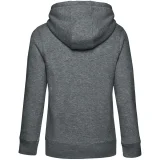 Толстовка с капюшоном женская Queen, темно-серый меланж - фото 3