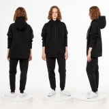 Толстовка унисекс H3, черная - фото 3