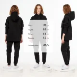 Толстовка унисекс H3, черная - фото 4