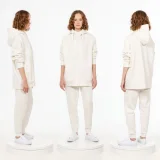 Толстовка унисекс H3, молочно-белая - фото 3