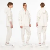 Толстовка унисекс H3, молочно-белая - фото 5