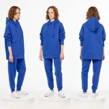 Толстовка унисекс H3, синяя - фото 3