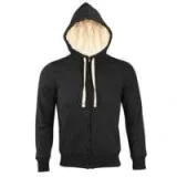 Толстовка унисекс на молнии Sherpa 280, черная - фото 1