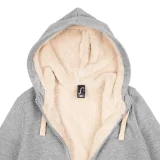 Толстовка унисекс на молнии Sherpa 280, серый меланж - фото 11