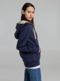 Толстовка унисекс на молнии Sherpa 280, темно-синяя - фото 14