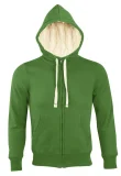 Толстовка унисекс на молнии Sherpa 280, ярко-зеленая - фото 2
