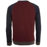 Толстовка унисекс Sandro, бордовая с темно-синим - фото 3