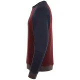 Толстовка унисекс Sandro, бордовая с темно-синим - фото 4
