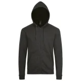 Толстовка унисекс Stone, черный меланж - фото 2