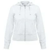 Толстовка женская Hooded Full Zip белая - фото 1