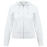 Толстовка женская Hooded Full Zip белая - фото 2