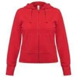 Толстовка женская Hooded Full Zip красная - фото 1