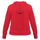 Толстовка женская Hooded Full Zip красная - фото 4
