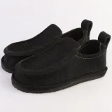 Валенки шитые мужские "Валеши-мокасины 5331" с подошвой ЭВА, чёрный - фото 1